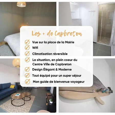 - T2 - Hypercentre - Climatise - Couple Apartamento Capbreton